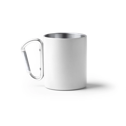 Kubek ze stali nierdzewnej o podwójnych ściankach 300ml biały – odzież robocza Modern Company